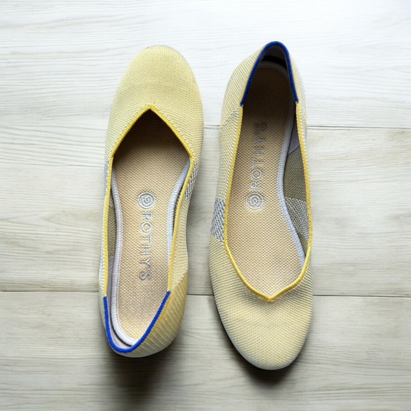 Rothy's Shoes - Rothy’s Women’s Yellow Lemon Round Toe Slip On Classic Ballet Flat
